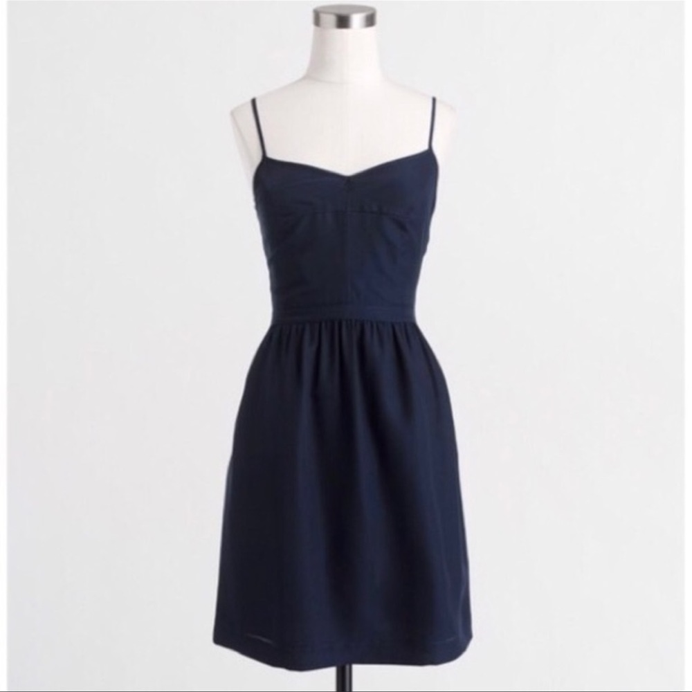 NWOT J Crew Factory Navy Cami Dress